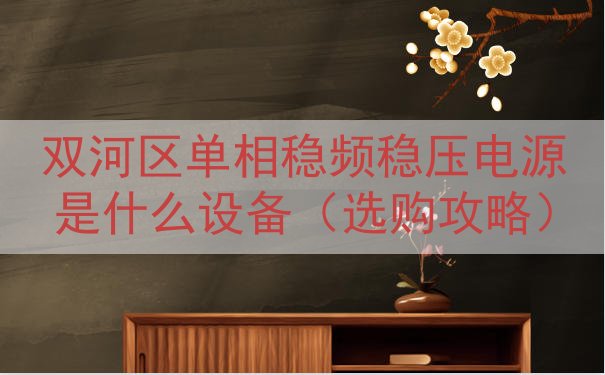 双河区单相稳频稳压电源是什么设备（选购攻略）